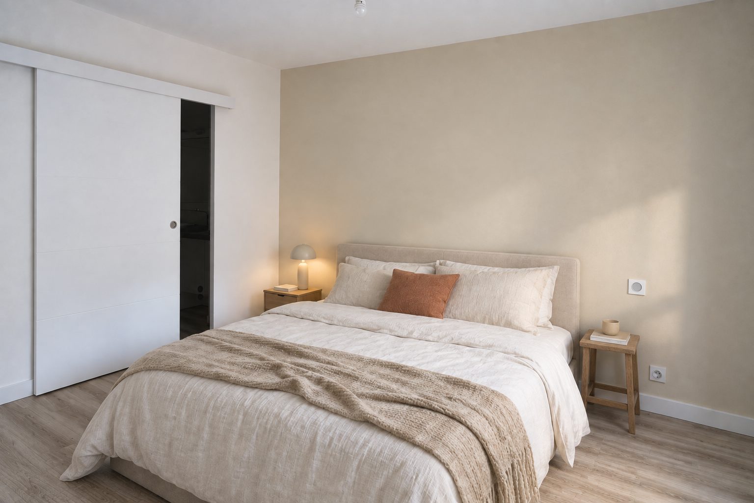Appartement J. — Réhabilitation — La chambre