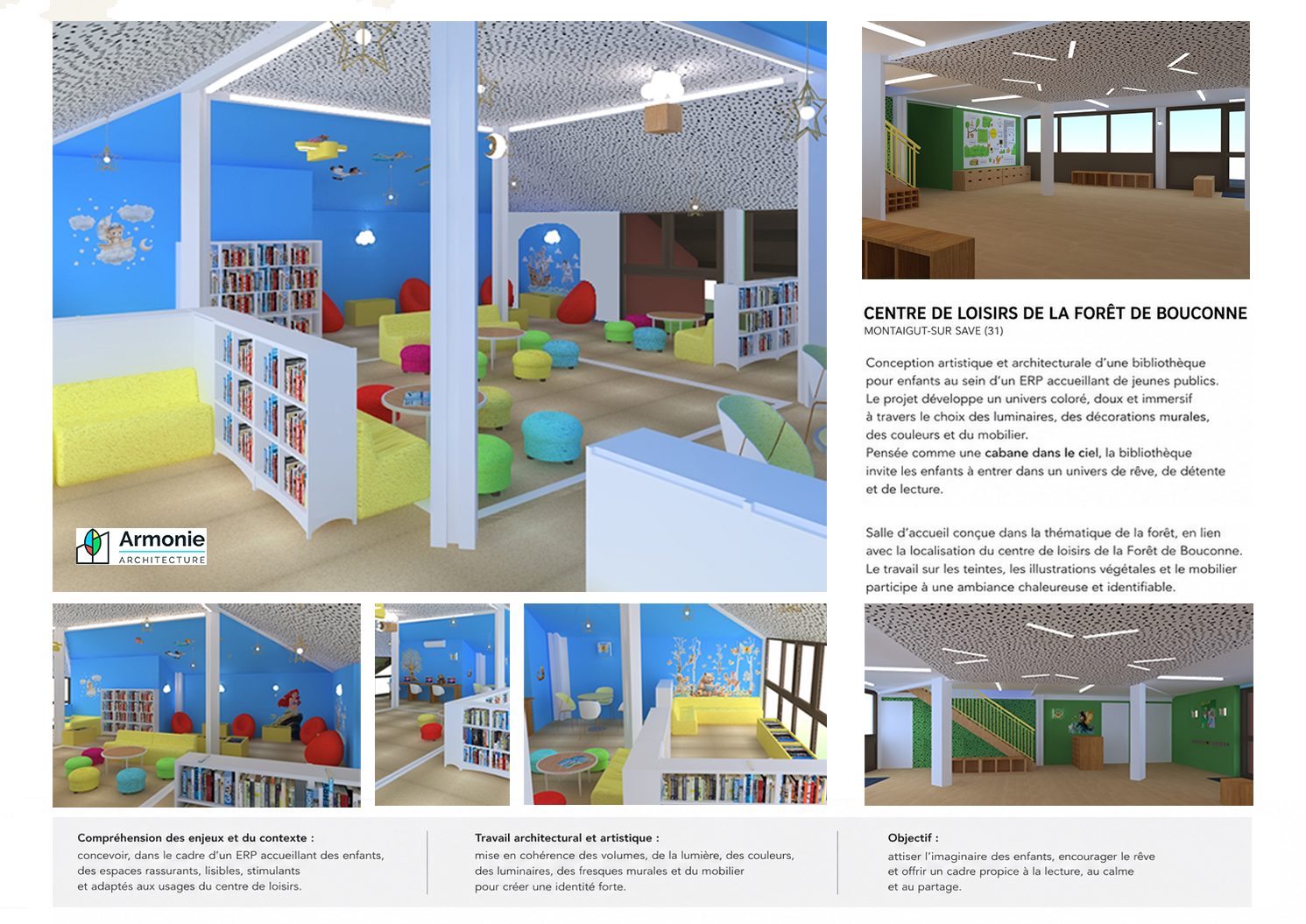 Centre de loisirs de la Forêt de Bouconne — Planche de présentation du projet