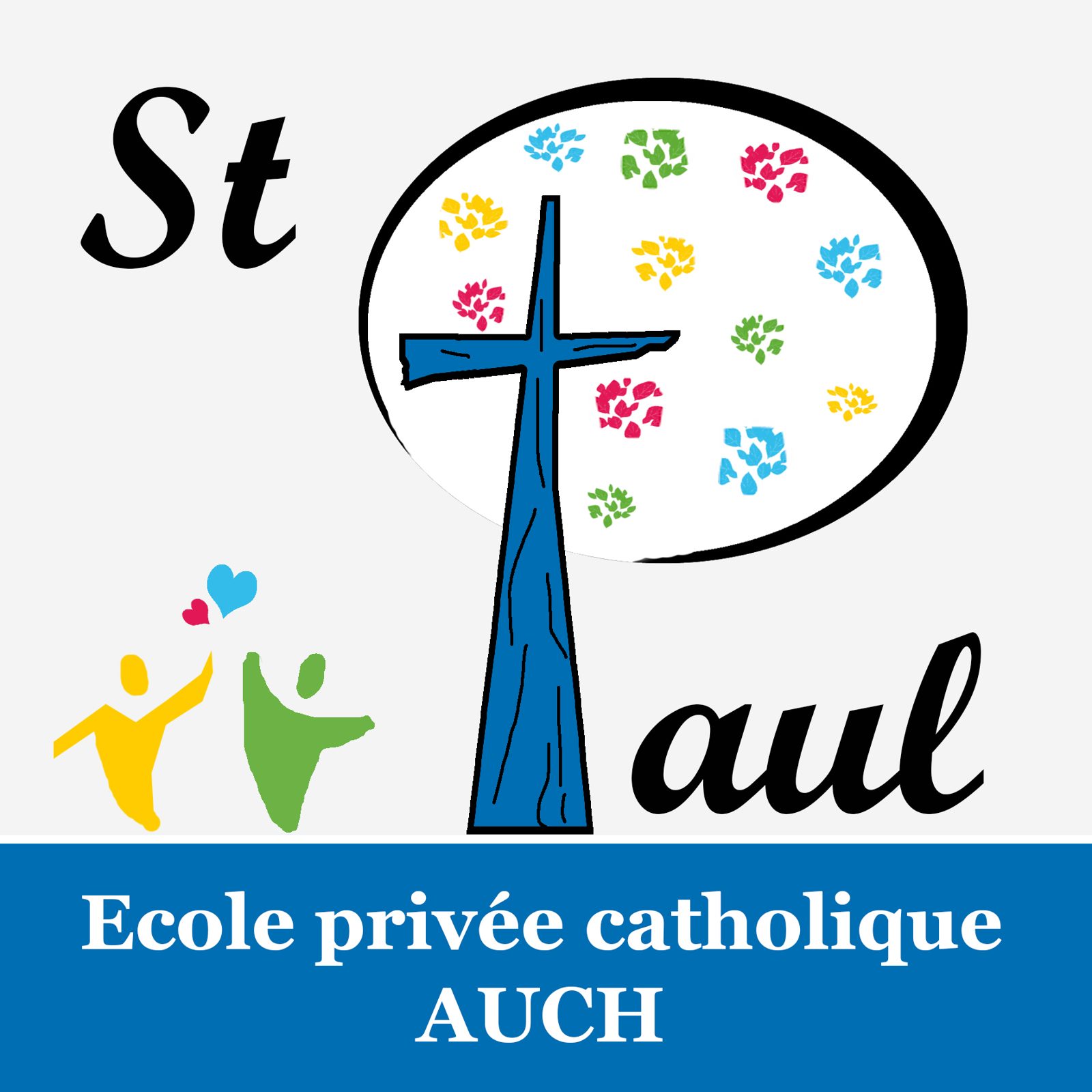OGEC École Saint-Paul — Auch — Le logo de l’école, créé avec les élèves à partir d’un concours de dessins