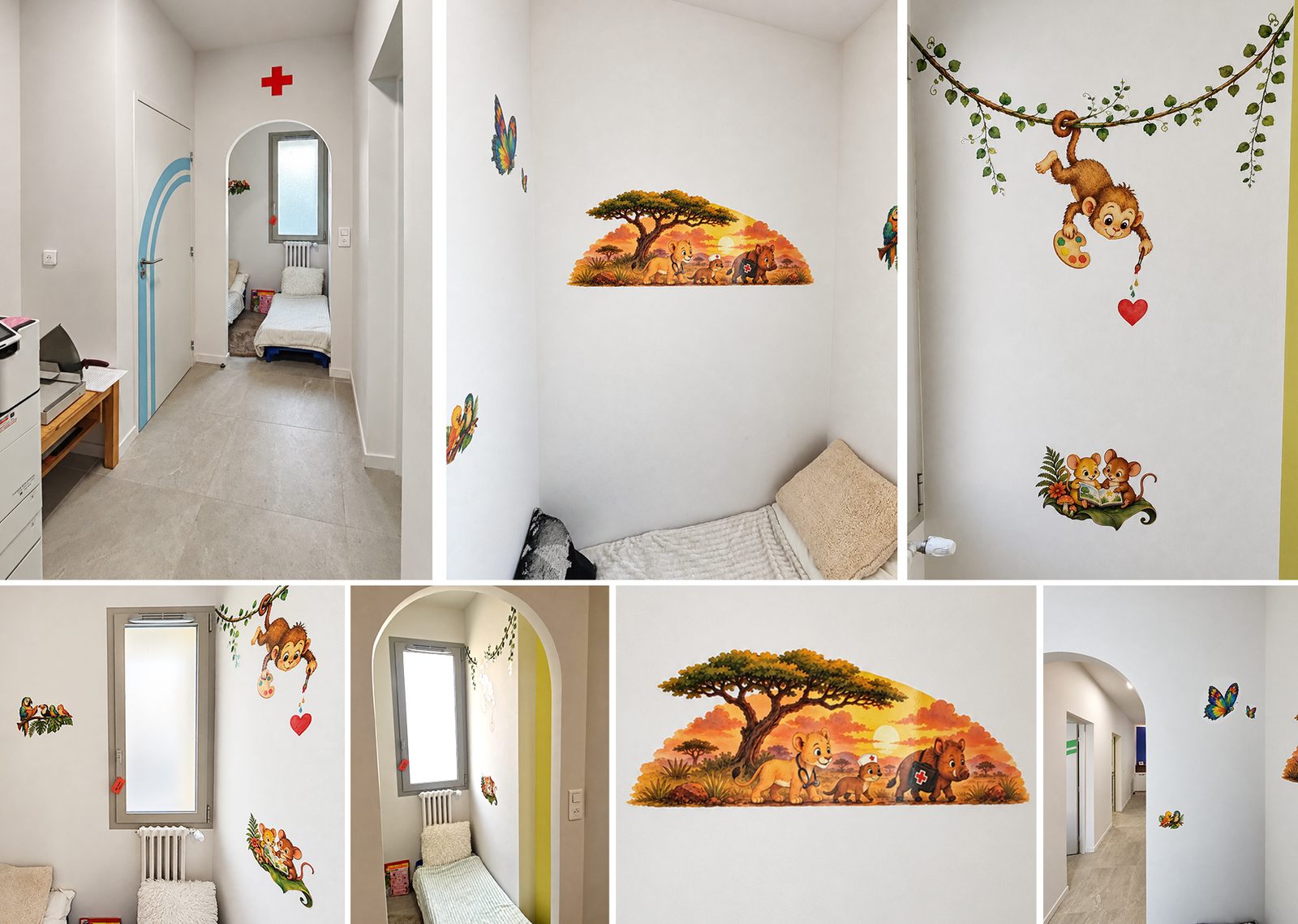 OGEC École Saint-Paul — Auch — L’infirmerie, son coin repos et ses décors peints